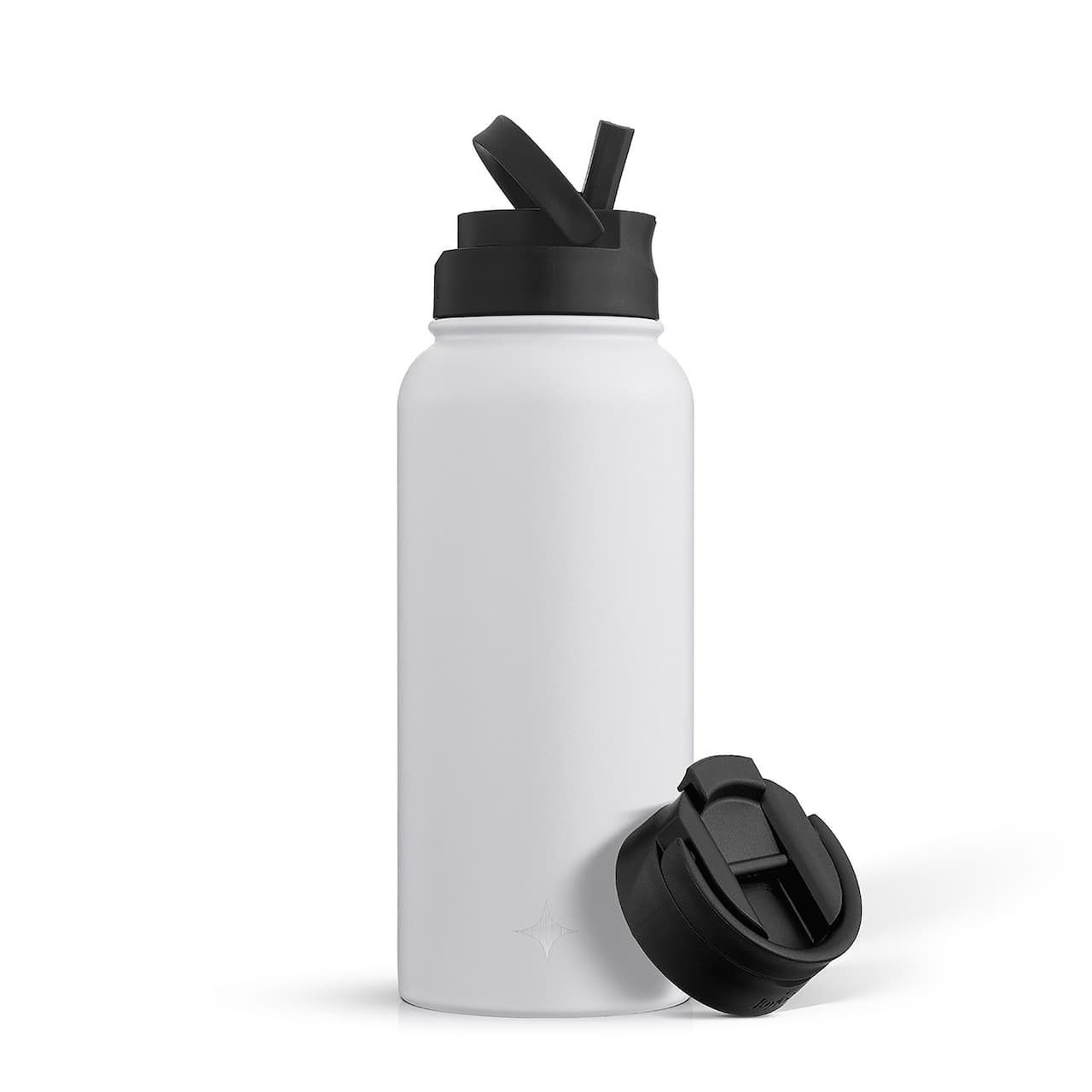 JoyJolt® 32oz. Vacuum Insulated Water Bottle With Flip Lid & Sport Straw Lid